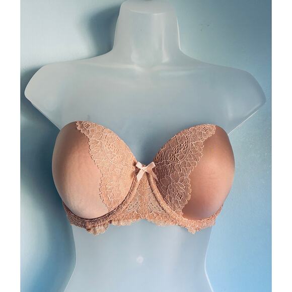 Victoria's Secret Bra Dream Angels Strapless Beige 36C - Picture 1 of 8